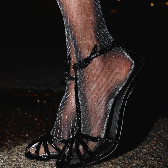 ZARA METALLIC THREAD PANTYHOSE